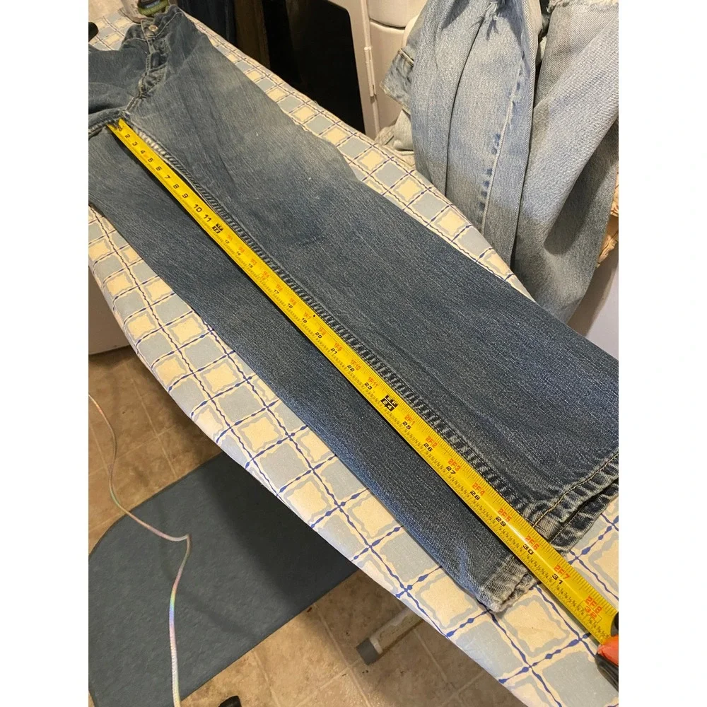 Vintage Y2K Levis 501 Mens Jeans 38x32 (36x30) Medium Wash Straight Button Fly